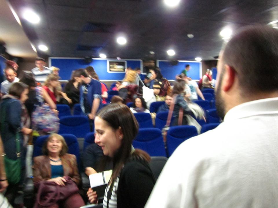 After the screening in Sofia. 