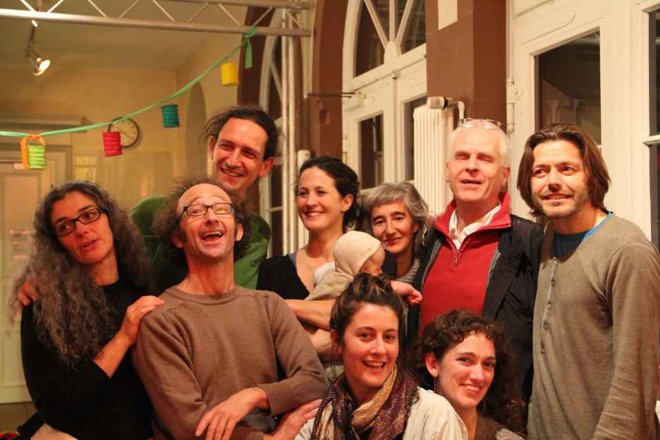 In KOKI foyer after the premiere. From L to R. Barbara, Ecki, Benno, Sonja, Louie, Lea, Dani, Alyssa, Thomas and Mike