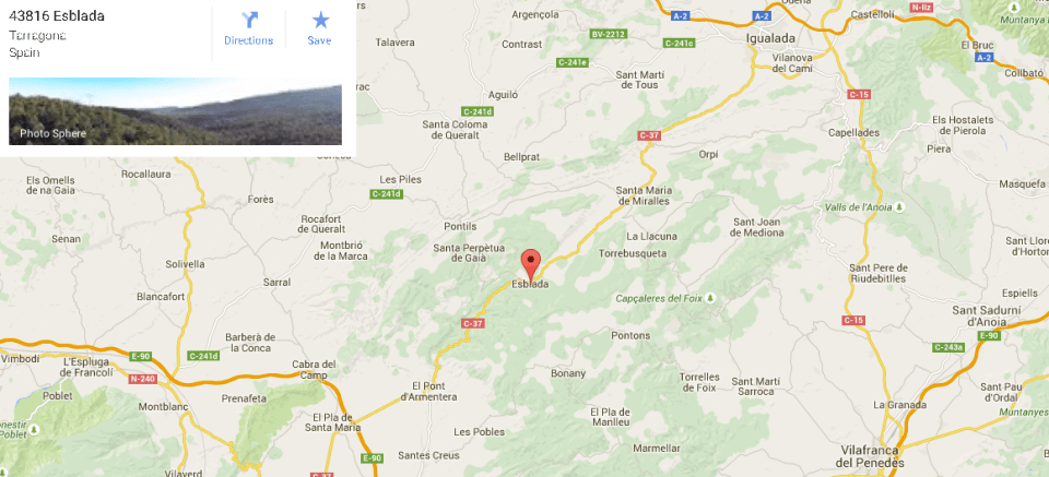 Esblada map