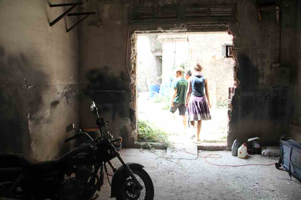 Exploring Cala Fou in 2013. 